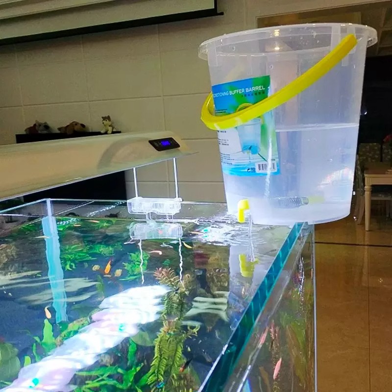 Marine Aquarium Overflow - Cubo de reposición para acuario Yabo,