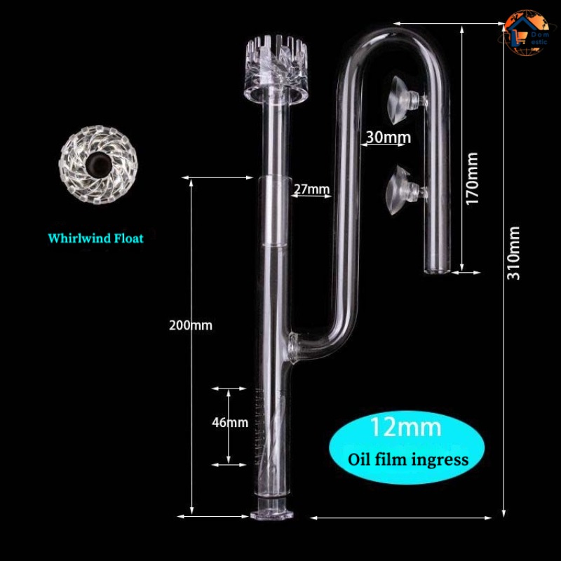 Marine Aquarium Overflow - Tubería de vidrio Lily Pipe para