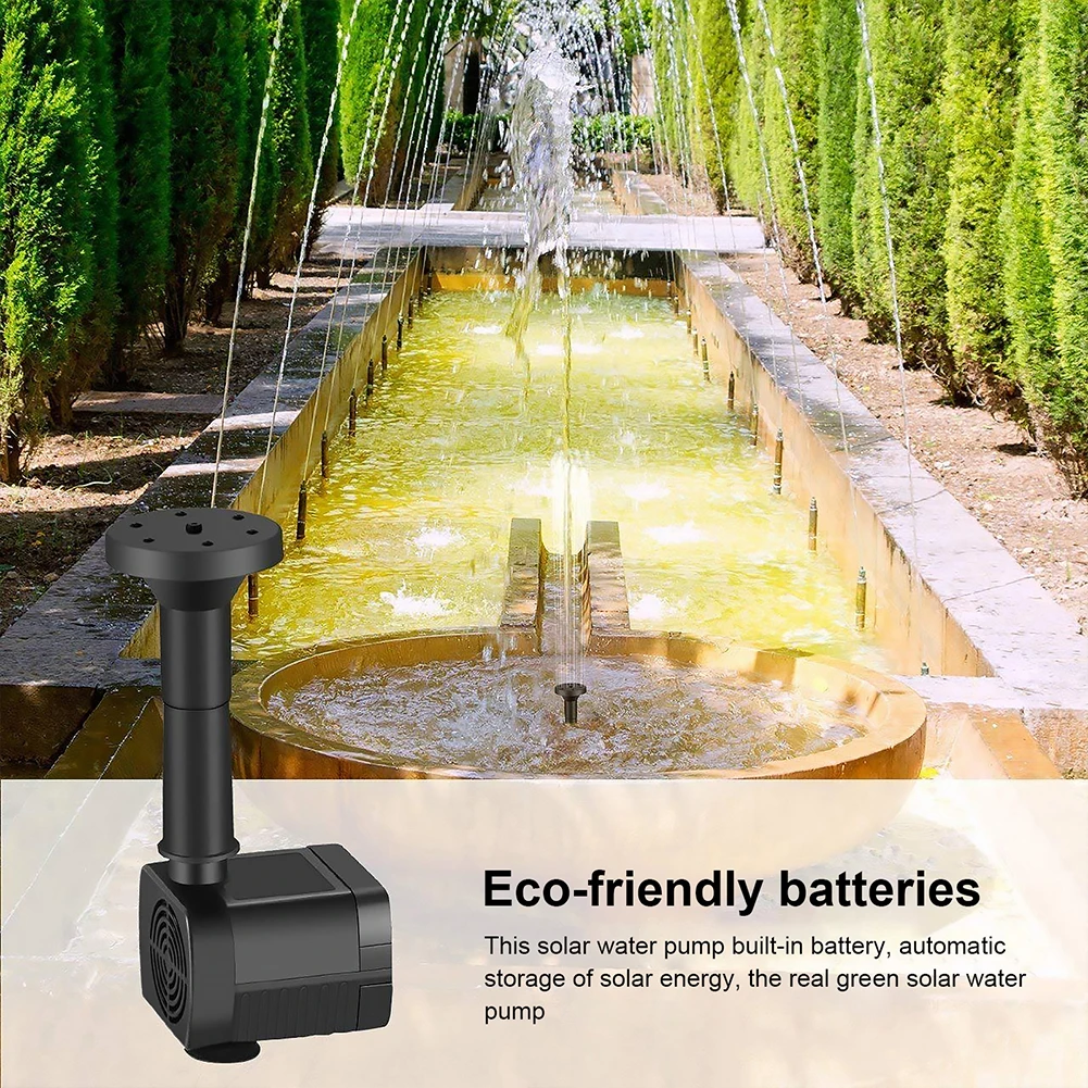 Bomba de fuente de agua Solar  - Marine Aquarium Equipment reseña y precio