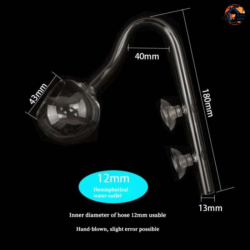 Tubo de vidrio estilo ADA para - Marine Aquarium Overflow reseña y precio
