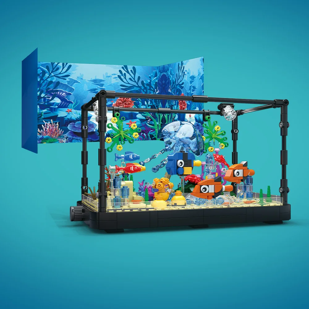 Juego de bloques de construcci - Aquarium Marine reseña y precio
