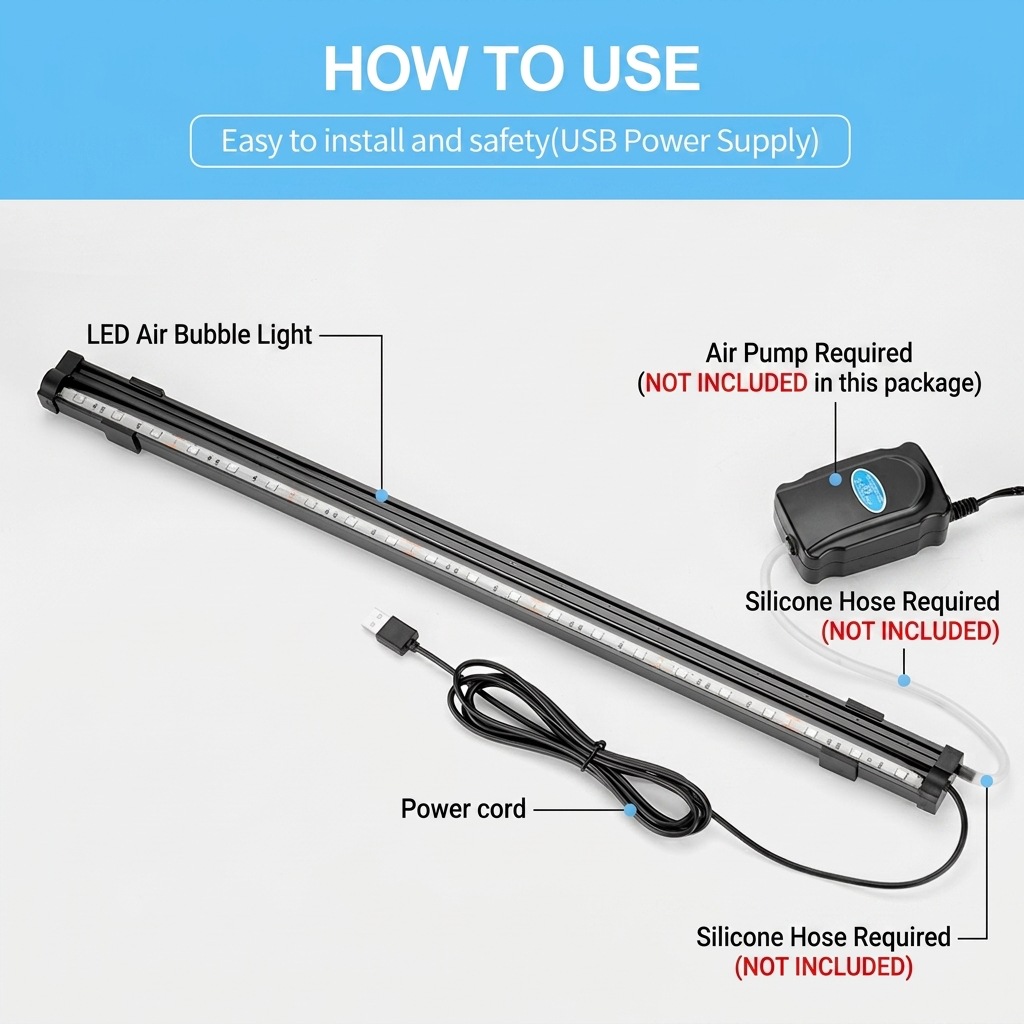 Lámpara LED USB para Acuario,  - Marine Aquarium Nano reseña y precio